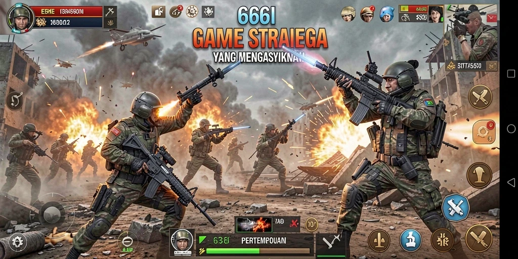 Tampilan gameplay 666I yang menarik dengan pertempuran strategis.