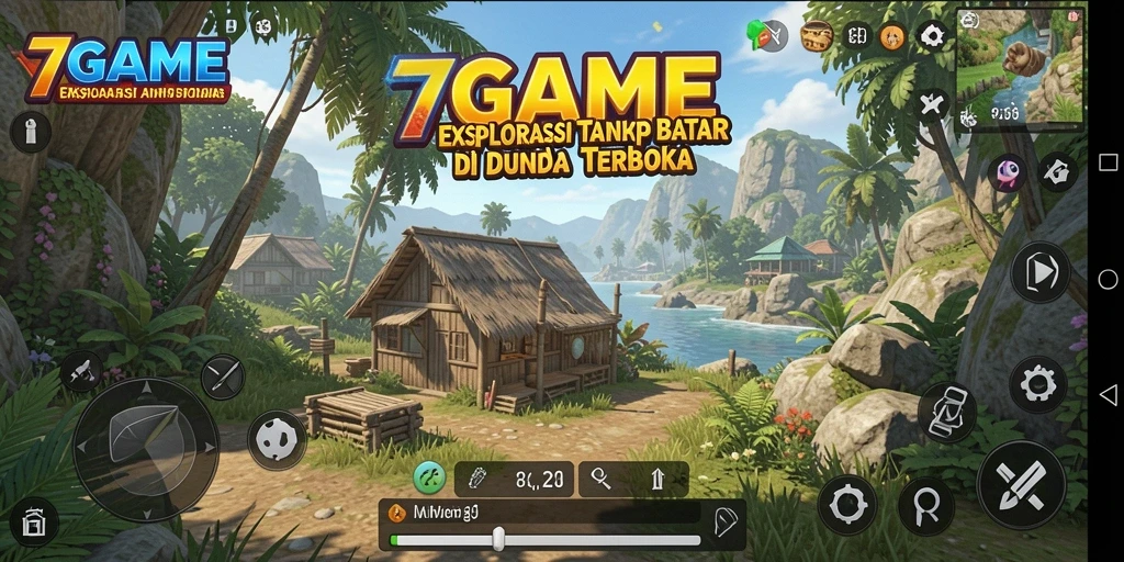 Tangkapan layar gameplay <strong>7GAME</strong> menampilkan eksplorasi dunia terbuka yang memukau.