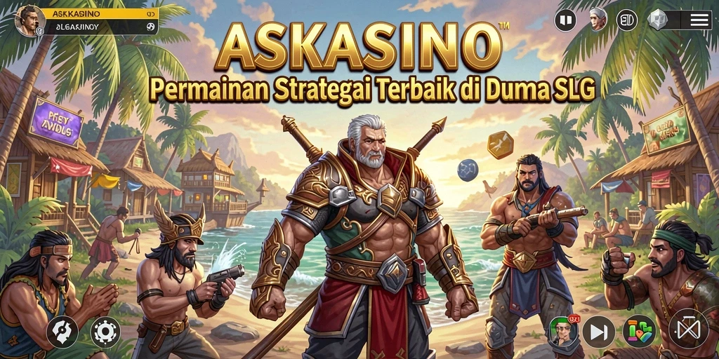 Screenshot utama dari gameplay seru di game SLG ASKASINO.