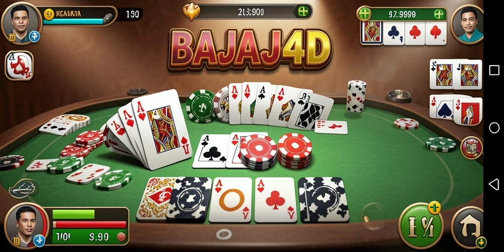 Screenshot menampilkan gameplay seru Gaple di BAJAJ4D.