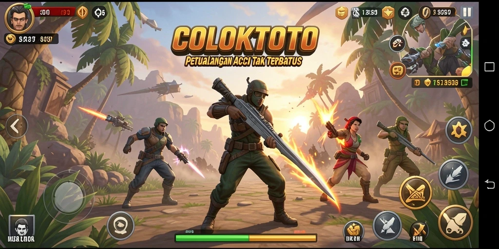 Tampilan gameplay COLOKTOTO yang mendebarkan dan seru.