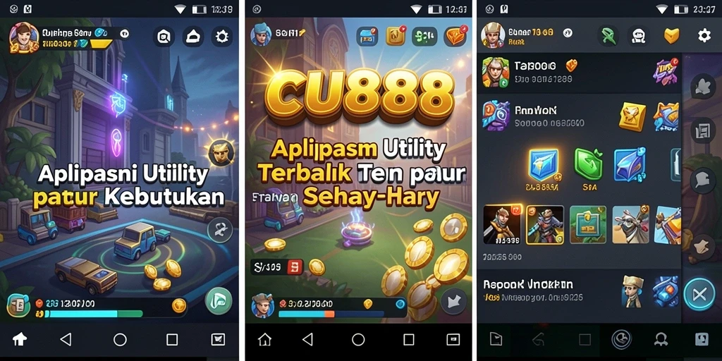 Tampilan antarmuka CU888 yang sederhana dan fungsional.