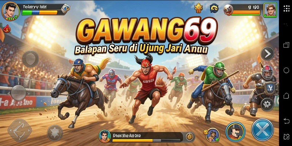 Gameplay seru dalam balapan mobil GAWANG69.