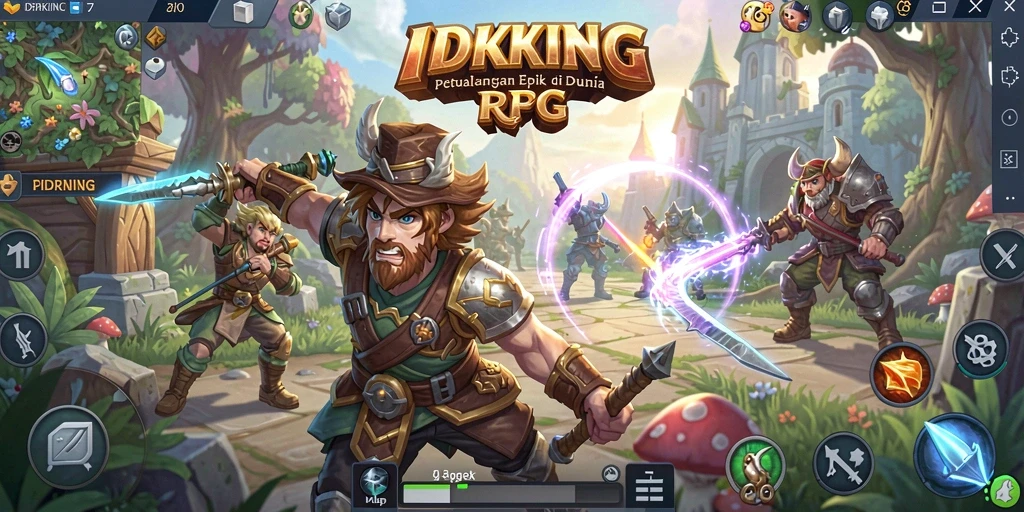 Tampilan gameplay seru dan petualangan epik di IDRKING.