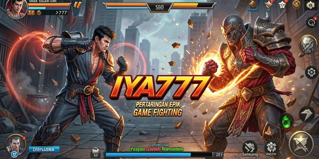 Tangkapan layar gameplay IYA777 menampilkan aksi pertarungan yang intens.