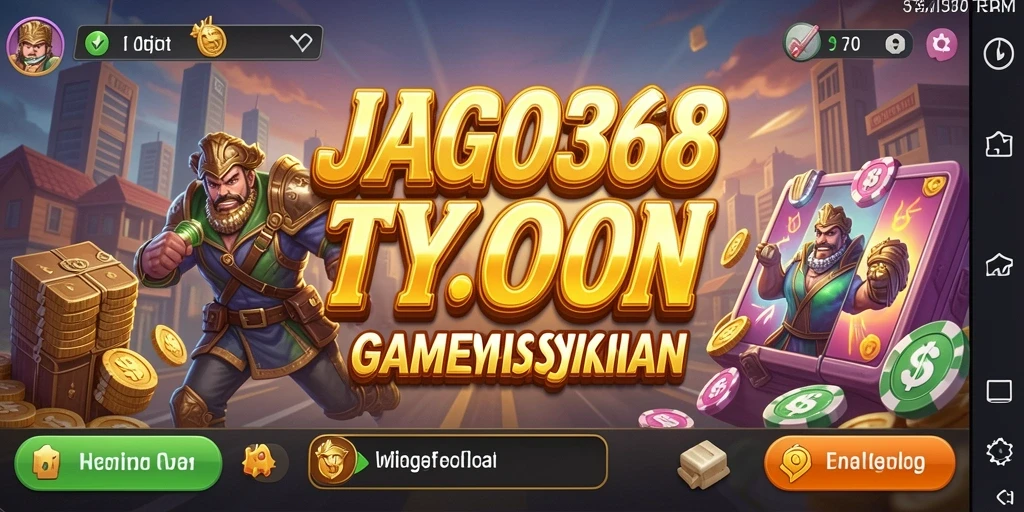 Gameplay Tycoon yang penuh strategi dan kreativitas.