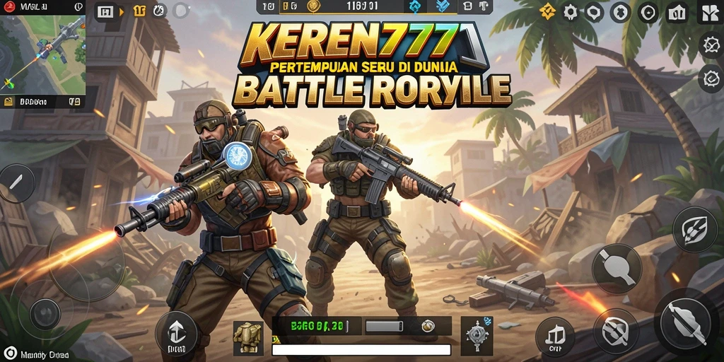 Tampilan menarik dari gameplay Battle Royale KEREN777.