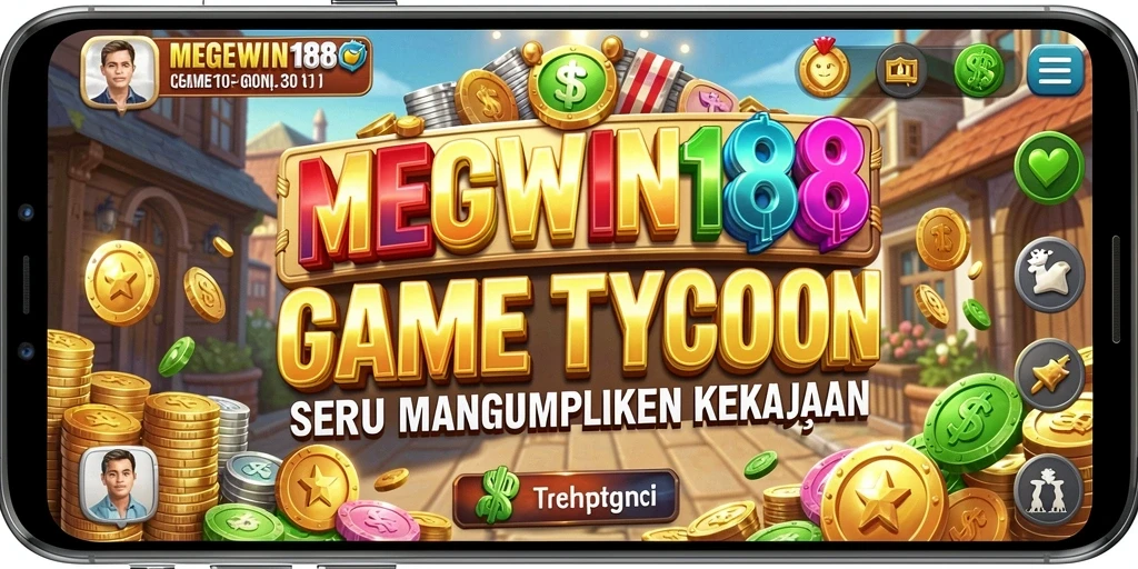 Screenshot gameplay MEGEWIN188 menampilkan keseruan membangun bisnis.