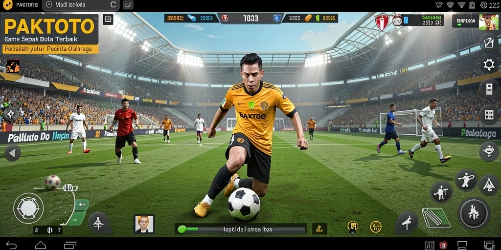 Tampilan menarik dari gameplay PAKTOTO dengan aksi sepak bola yang mendebarkan.