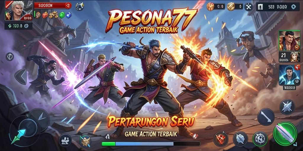 Screenshot menampilkan aksi seru dalam PESONA77 saat bertarung.