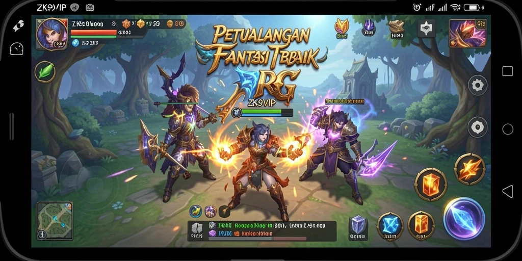 Gameplay ZK9VIP yang menakjubkan dalam dunia RPG fantasi.